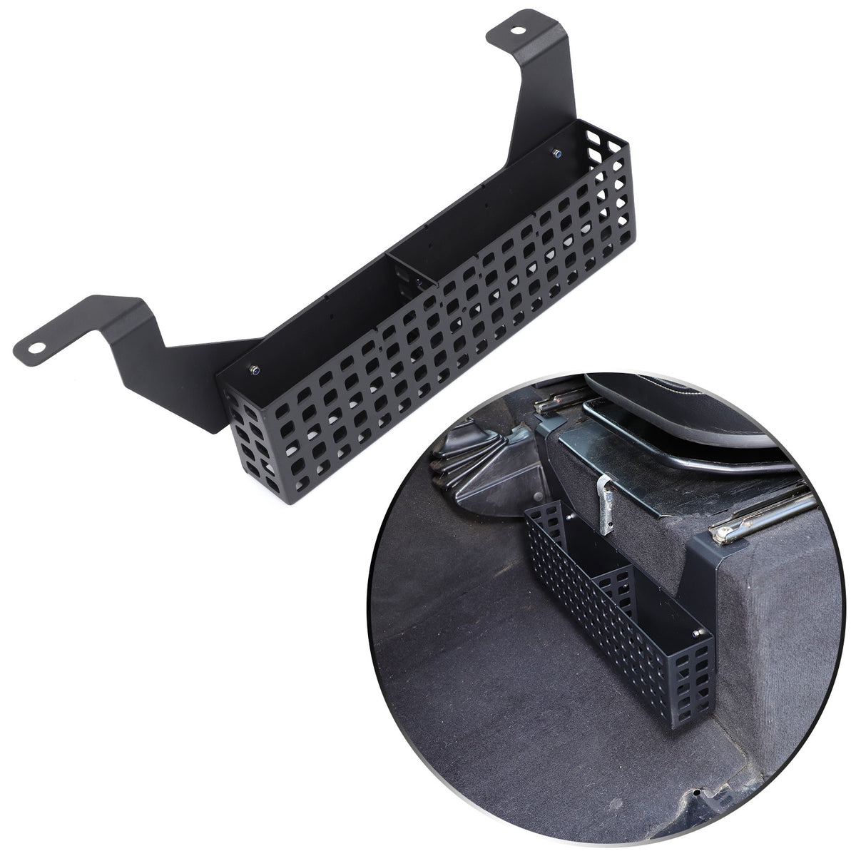 Aluminum Driver Seat Underseat Storage Basket Trim For LR Defender L316 2004-18 22
