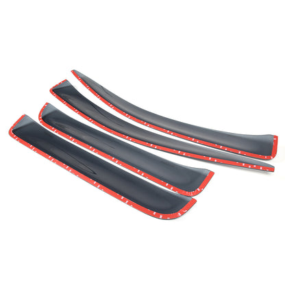 Black Window Rain Guards Visor Rain Guard Wind Deflectors For Nissan Titan 16-23 17