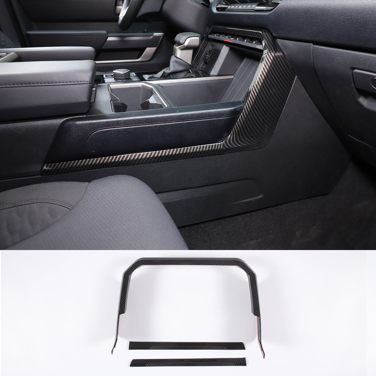 ABS Carbon Fiber Interior Set Cover Trim Kit For Toyota Tundra Sequoia SR 22+ - Styles 1-5 101