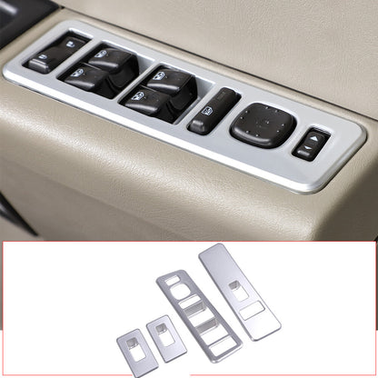 ABS Silver Window Lift Panel Switch Cover Trim For Hummer H2 03-07 11