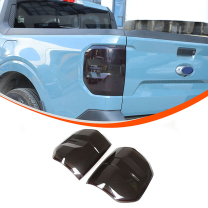 Smoked Black Rear Tail Light Guard Cover Trim Bezel For Ford Maverick 2022-2024 3