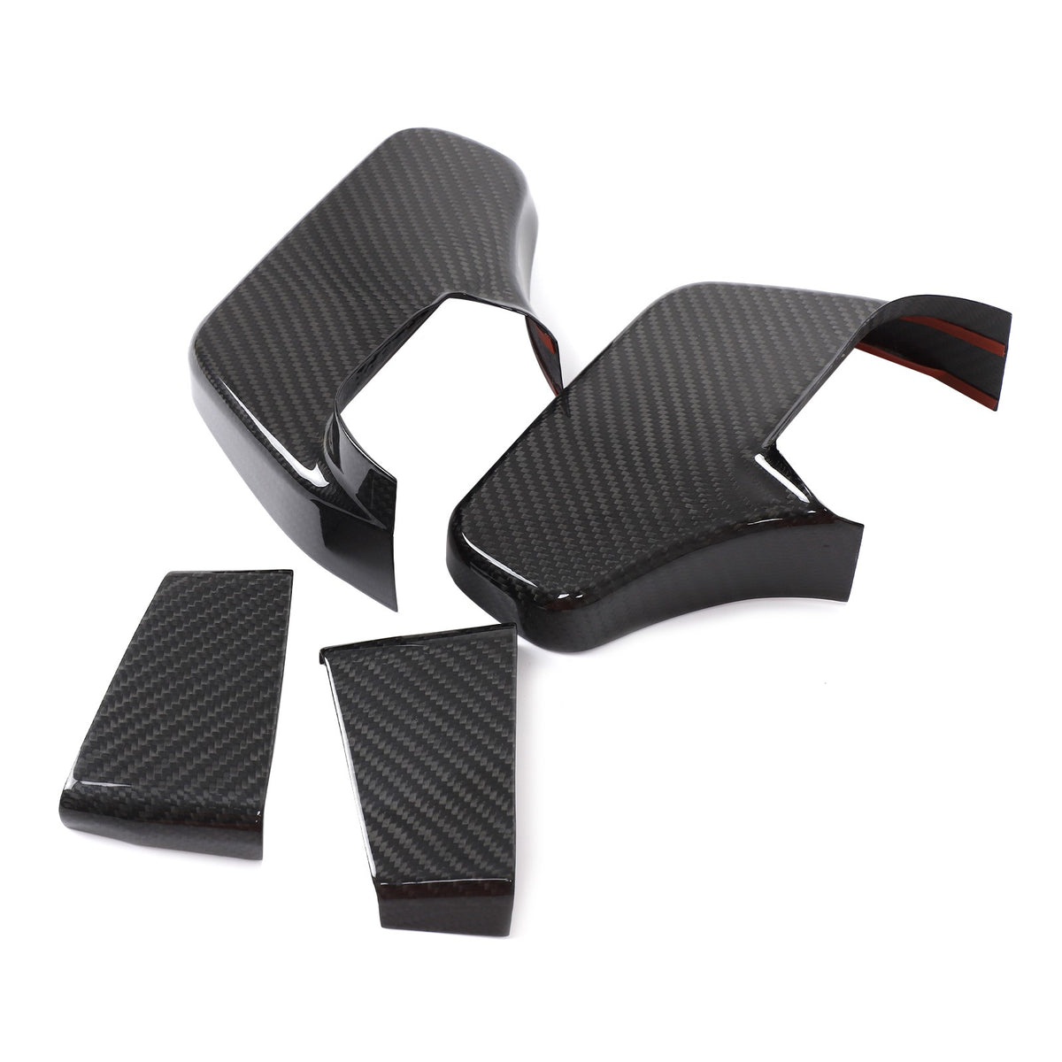 Real Carbon Fiber Rearview Mirror Base Cover Trim For Benz G-Class W465 2025 US 10