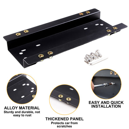 Carbon Steel Front License Plate Frame Trim For Nissan Frontier 22+ (US Version) 4