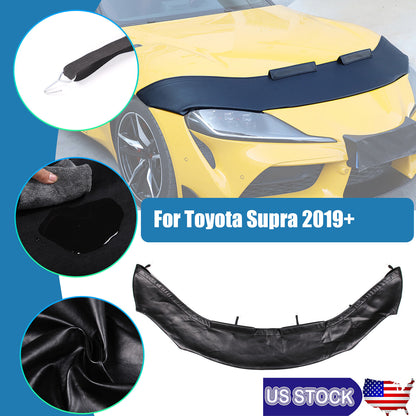 Black Hood Sand Guard Protection Forming Cover For Toyota Supra 2019-2022 US 1