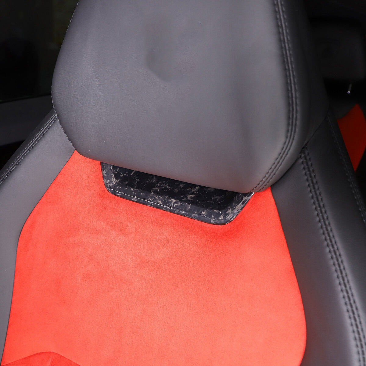 Forging Carbon Seat Headrest Back Hook Cover Trim For Lamborghini URUS 2018-23 9