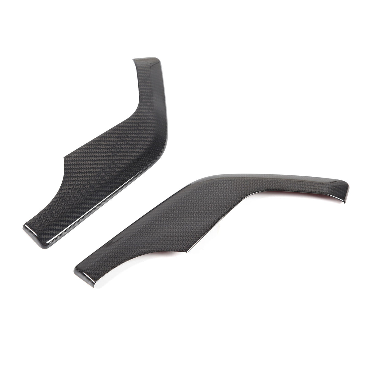 Real Carbon Fiber Interior Dashboard Side Panel Cover Trim Set For Corvette C8 10