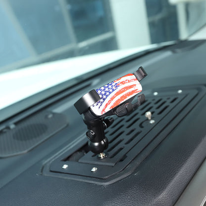 US Flag Dashboard mobile phone bracket storage box For Toyota Tundra 2022-26 11
