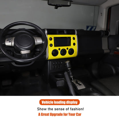 Yellow ABS Interior Center Console Trim Cover for Toyota FJ Cruiser 2007-2021 33