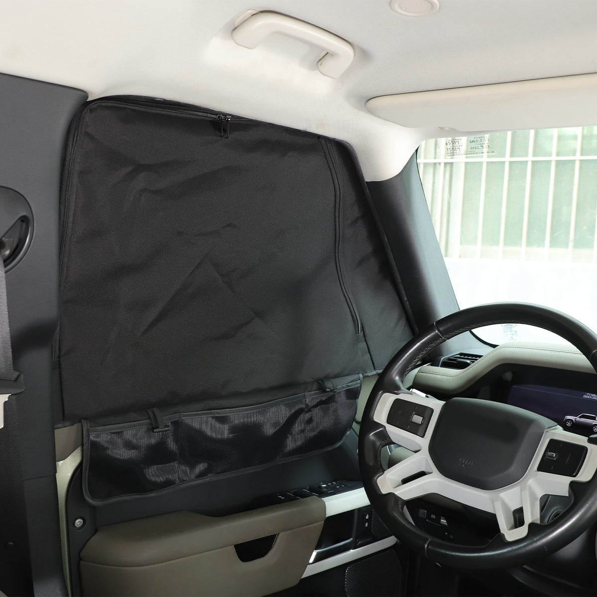 Block Shades Front Car Door Window Cover Sun Protection For LR Defender 2020+ 10