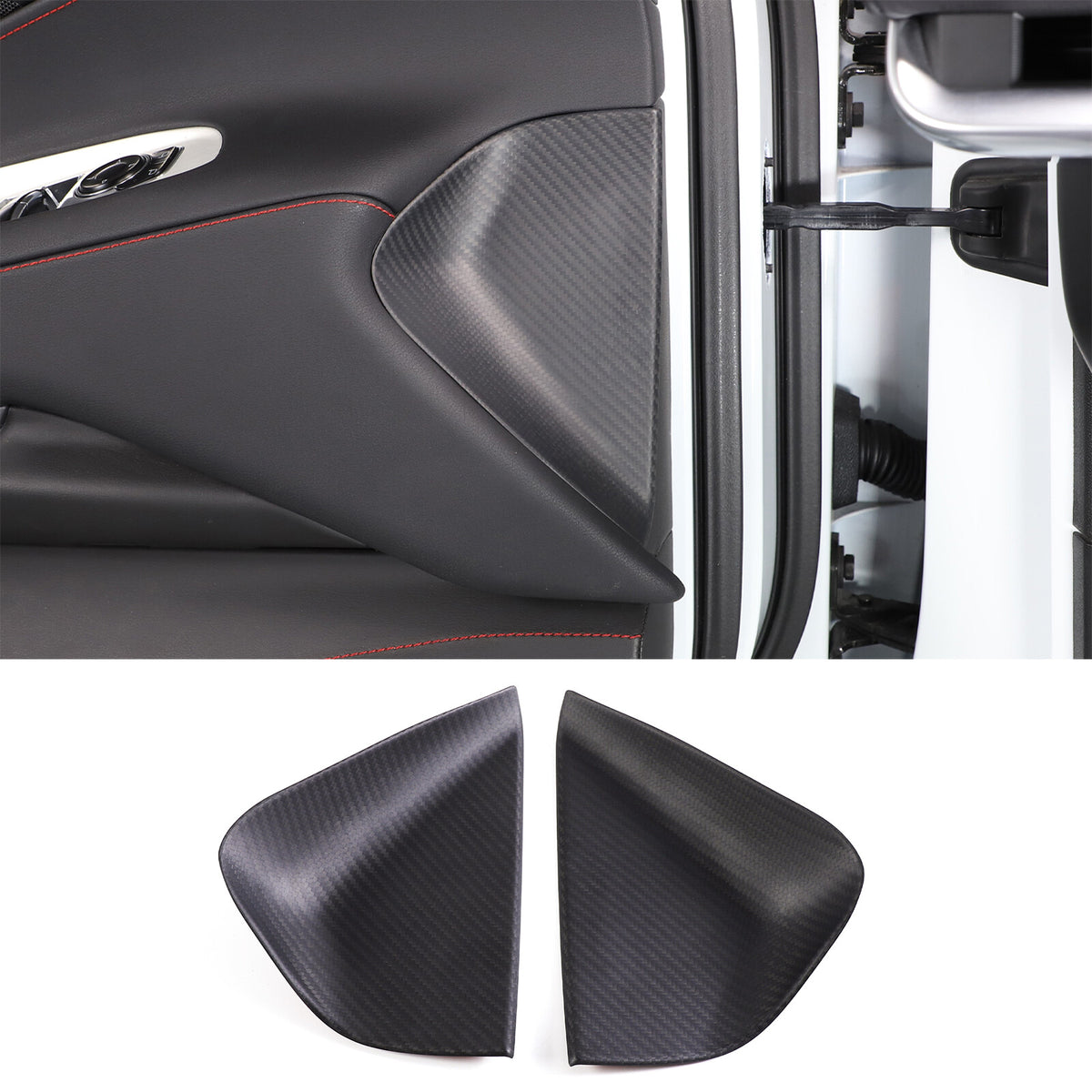 Matte Real Dry Carbon Fiber Interior Decor Trim Cover For Corvette C8 2020+ 2