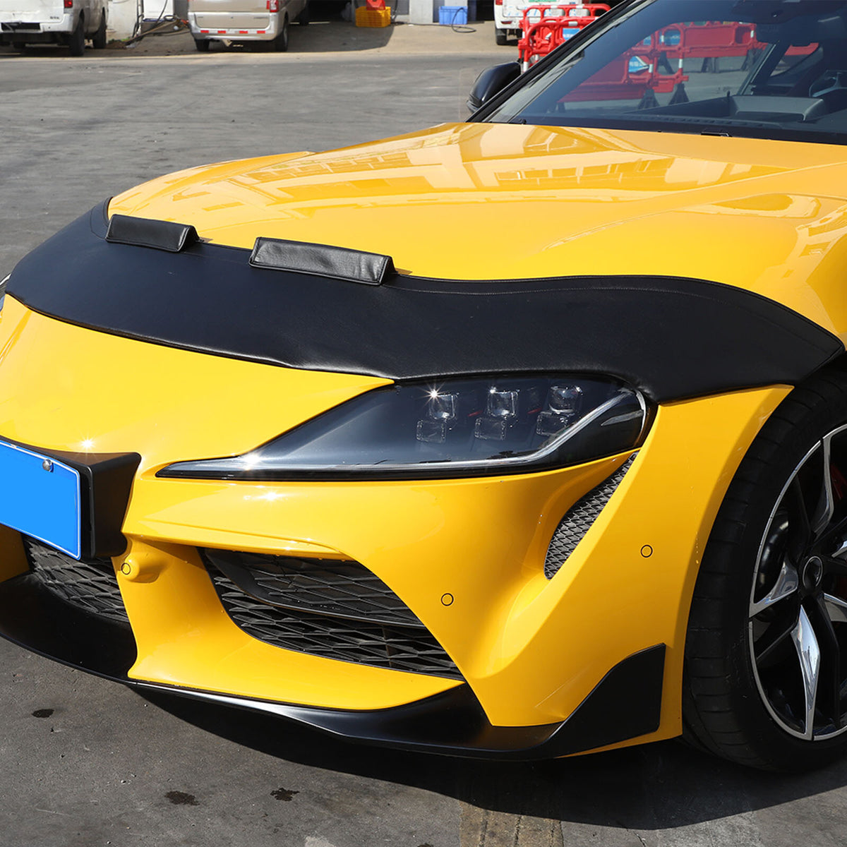Black Hood Sand Guard Protection Forming Cover For Toyota Supra 2019-2022 US 6