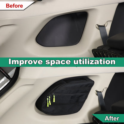Rear Trunk Left Side Storage Bag Pocket Organizer For Mitsubishi Outlander 16-20 9