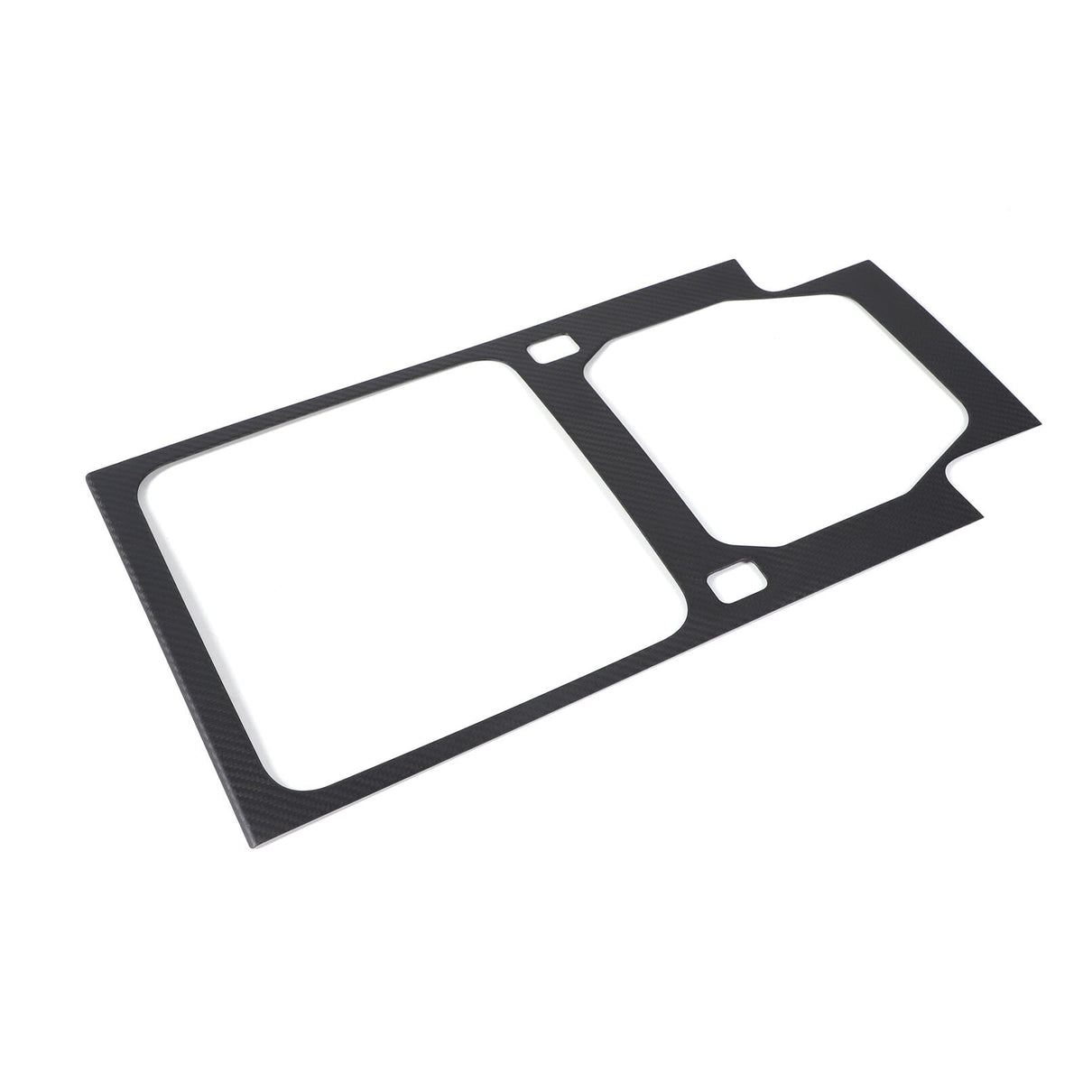 Matte Real Carbon Fiber Cup Holder Panel Trim Cover For Defender 110 90 2020-23 17