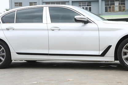 Glossy Black Door Body Side Molding Cover Trim For BMW 5 Series 2018-22 4