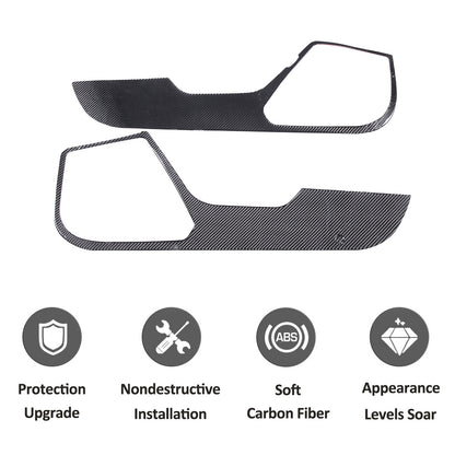 Carbon Fiber Interior Door anti-kick panel Trim Cover For Corvette C7 2014-19 US 2