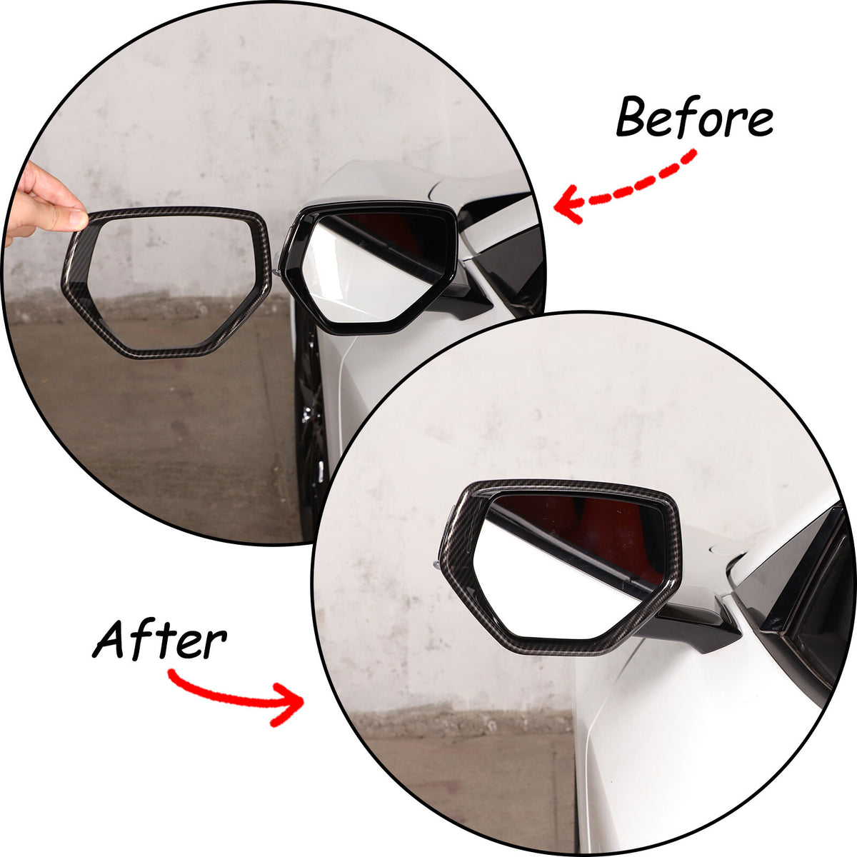 Carbon Fiber ABS Interior Decoration Cover Trim Kit For Corvette C8 2020-2025 - Styles 26-30 12