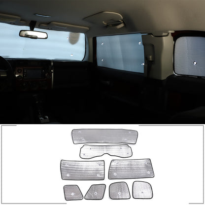 8pcs Full Window Sunshade UV Protection Visor For Toyota FJ Cruiser 2007-2021 2