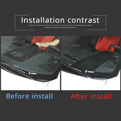 Matte Black For Corvette C8 Z51 20-25 Dashboard Instrument Upper Panel Cover 14