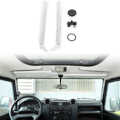 Silver A-Pillar Mount Bracket Holder For Land Rover Defender L316 2004-2018 9