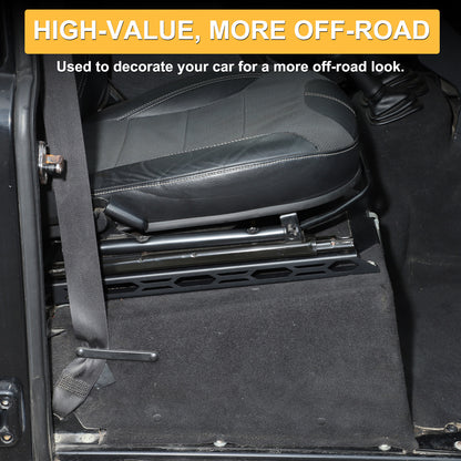 Black Steel Front Seat Adjustment Bracket Trim For LR Defender L316 2004-2018 11