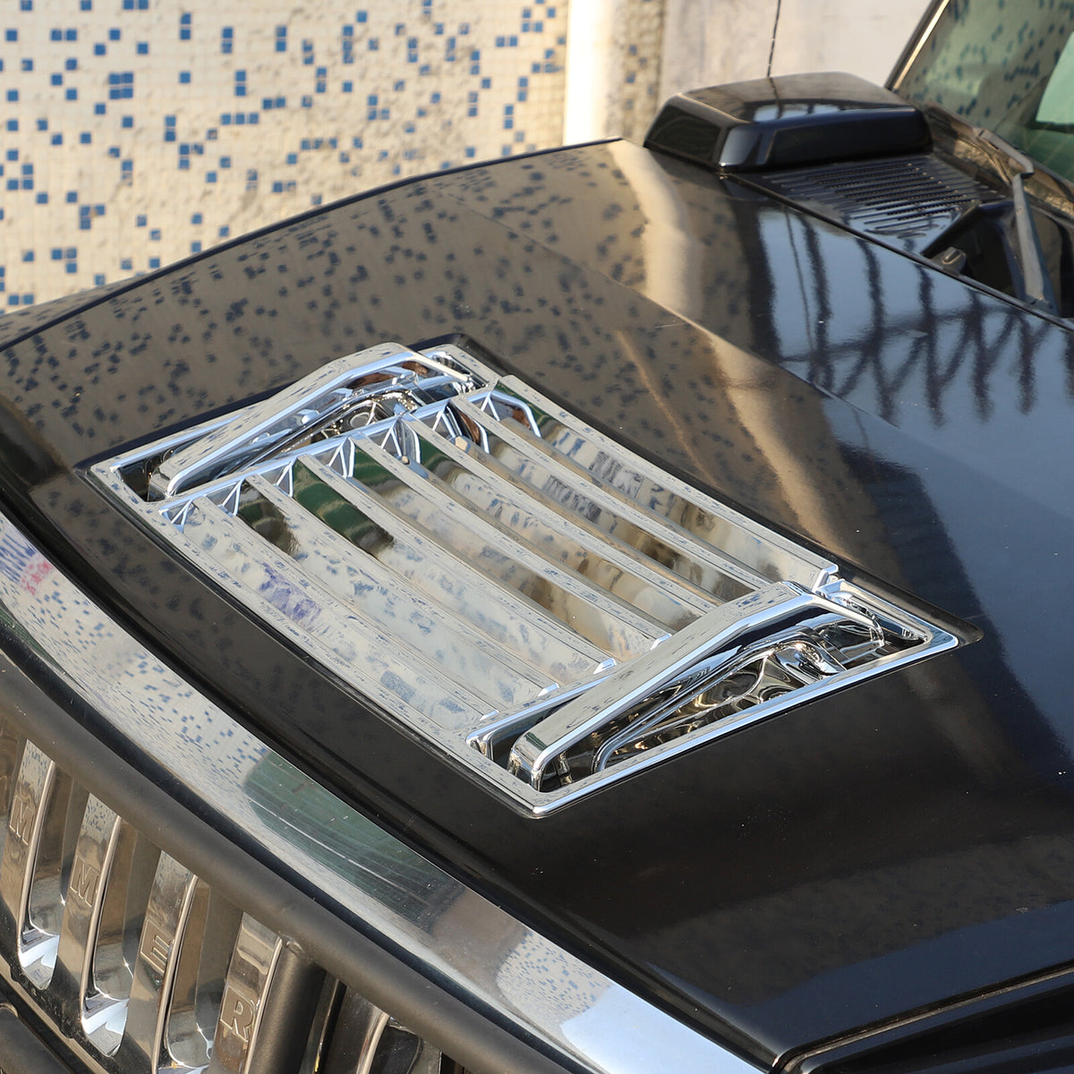 Silver Chrome Exterior Door Handle Mirror Hood Vent Trim Kit For Hummer H2 03-09 35