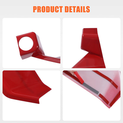 ABS Sporty Red Dashboard Instrument Upper Trim For Toyota Tacoma 2024+ US 6