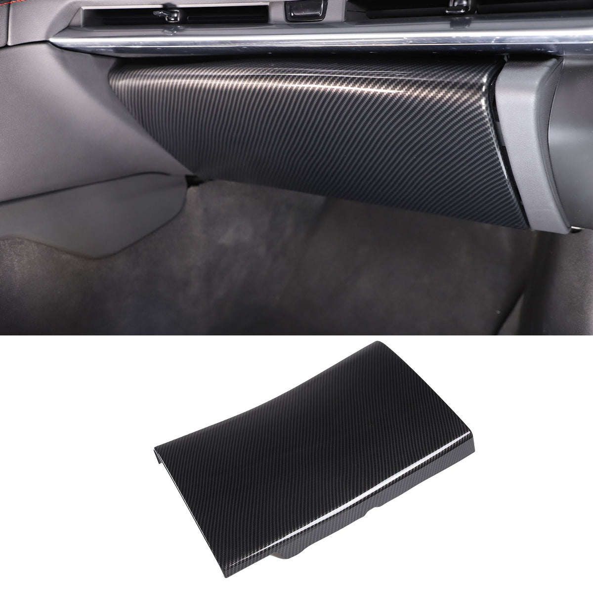 ABS Carbon Fiber Interior Center Console Trim Accessories For Corvette C8 2026+ - Styles 6-10 3