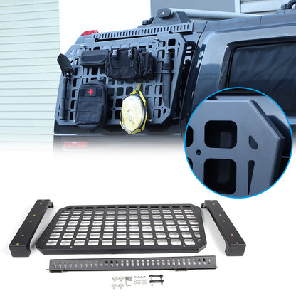 Alloy Rear Roof Climbing Ladder Rack Window Molle Panel For Hummer H2 2003-09 51