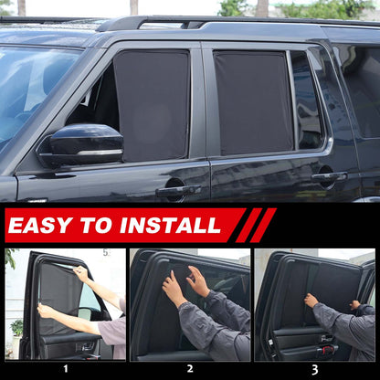 Full Car Window Screen Sun Shade Mesh Cover Windshield For LR Discovery 4 L319 5
