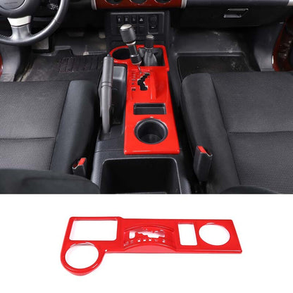 Red Gear Shift Water Cup Panel Cover Trim For Toyota FJ Cruiser 07-21 7