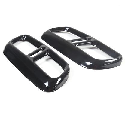 Black Steel Exhaust Pipe Tail Throat Cover Trim For LR Range Rover Sport 2023+ 12
