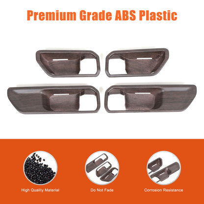 Grain Interior Door Handle Bowl Frame Trim For Toyota Land Cruiser LC250 24+ US 12