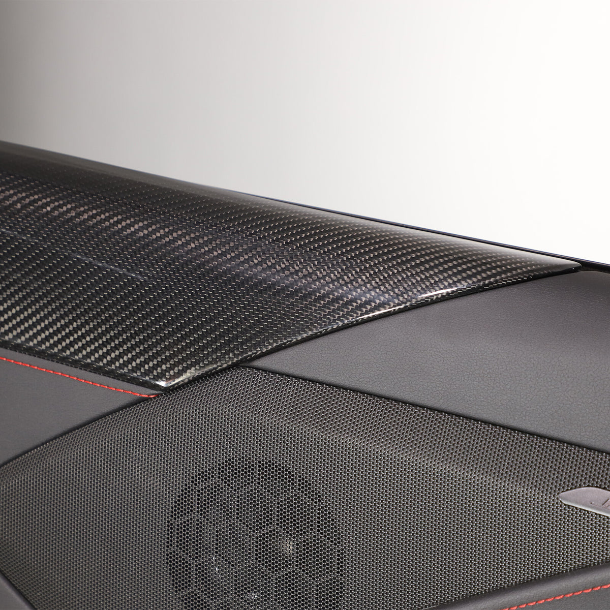 Real Carbon fiber Interior Door Upper Panel trim Cover For Corvette C8 2020-26 3