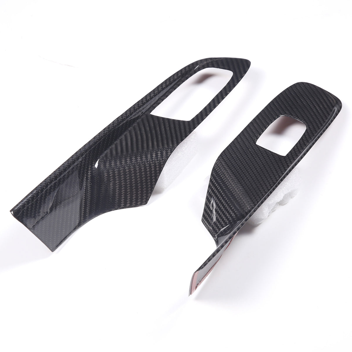 Real Carbon Fiber Window Lift Switch Panel Cover Trim For Corvette C8 Coupe 20+ 16