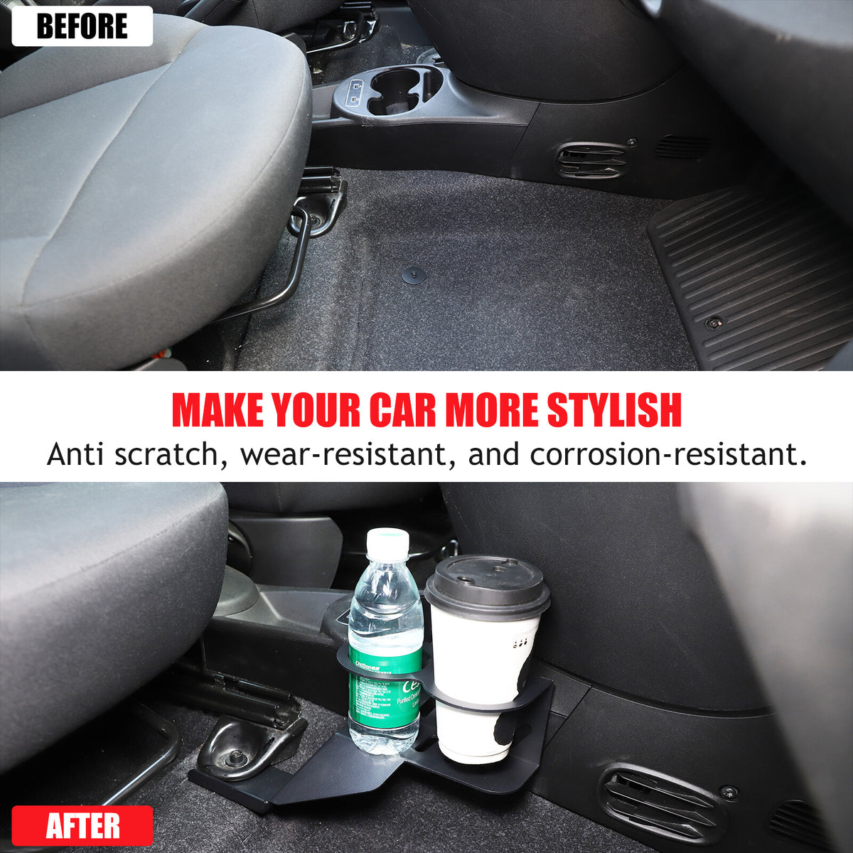 Alloy Passenger Seat Expansion Cup Holder For Fiat 500 Abarth 595 695 16+ US 21