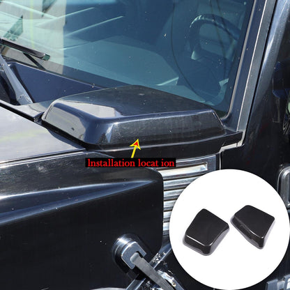Carbon Style Front Hood Side Air Intake Vents Covers Trim For HUMMER H2 2003-09 2