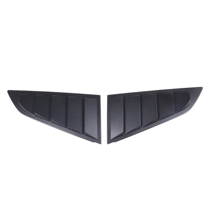 ABS Matte Black Rear Side Window Louver Shutter Trim For Corvette C7 2014-2019 8