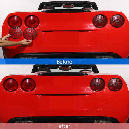 Black Stainless Steel Tail Light Trim Grills for Corvette C6 GS/Z0 /ZR1 05-13 US 5