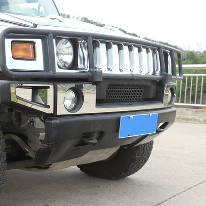Steel Front Fog Light Decorative Cover Trim For Hummer H2 2003-09 5