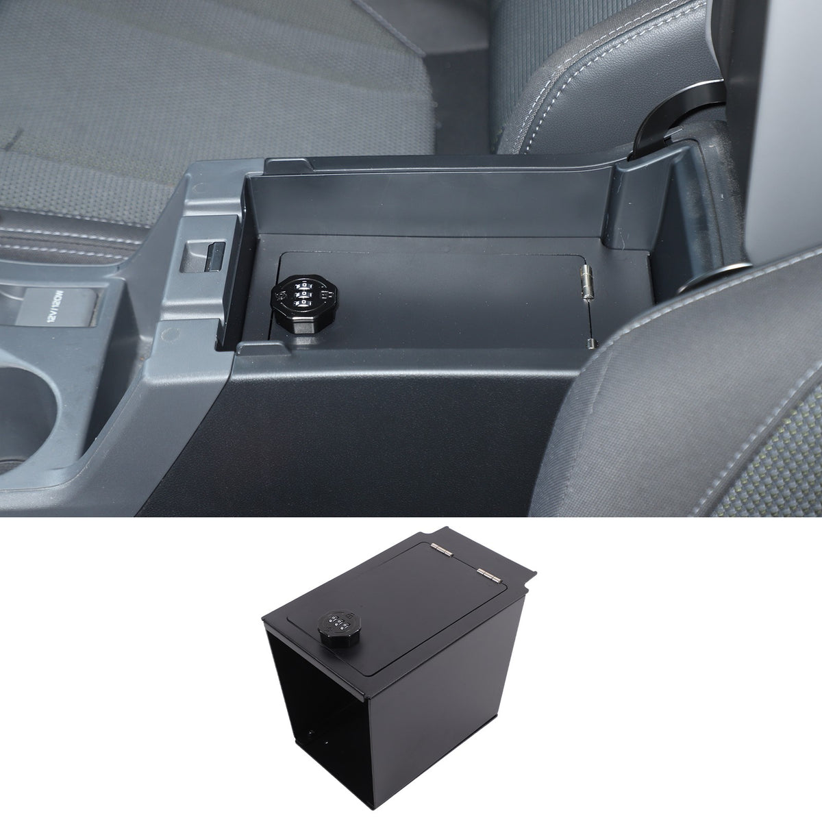 Alloy Center Console Safe GUN Storage Lock Box Tray For Subaru Crosstrek GU 24+ 20