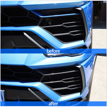 Carbon Fiber Front Bumper Winglets Fog Light Trim For Lamborghini Urus 18-21 US 7