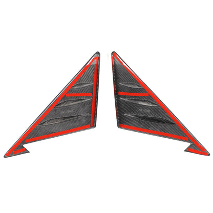 Real Carbon Fiber A-Pillar Triangle Trim For Nissan 350Z Z33 2003-2006 9