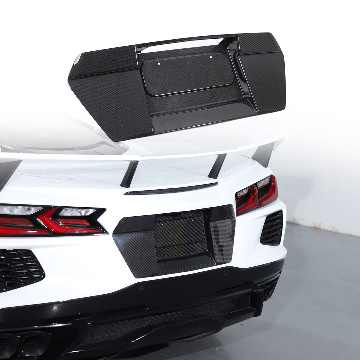 Real Carbon Fiber Full Exterior Set Decor Cover Trim Kit For Corvette C8 2020-26 202