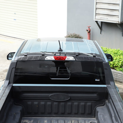 Carbon Fiber ABS Roof Rear Spoiler Trim Cover For Ford Maverick 2022+ 6