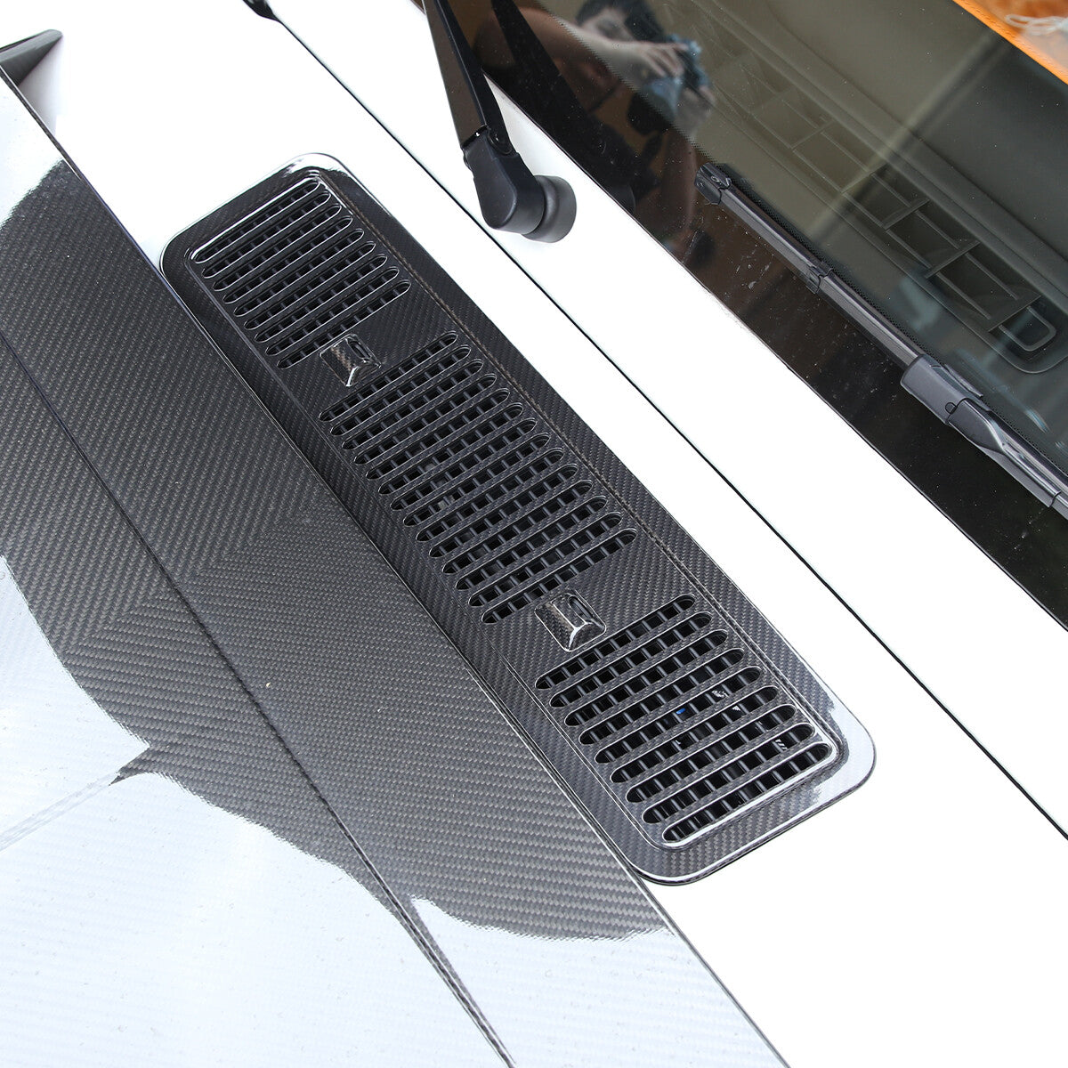 Carbon Hood Air Intake Grille Vent Trim For Benz G Class W463 G500 06-18 US 4