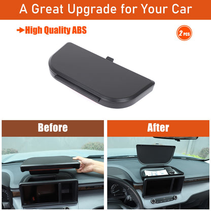 ABS Navigation Screen Rear Storage Box With Lid For Ford Maverick 2022+ US 8