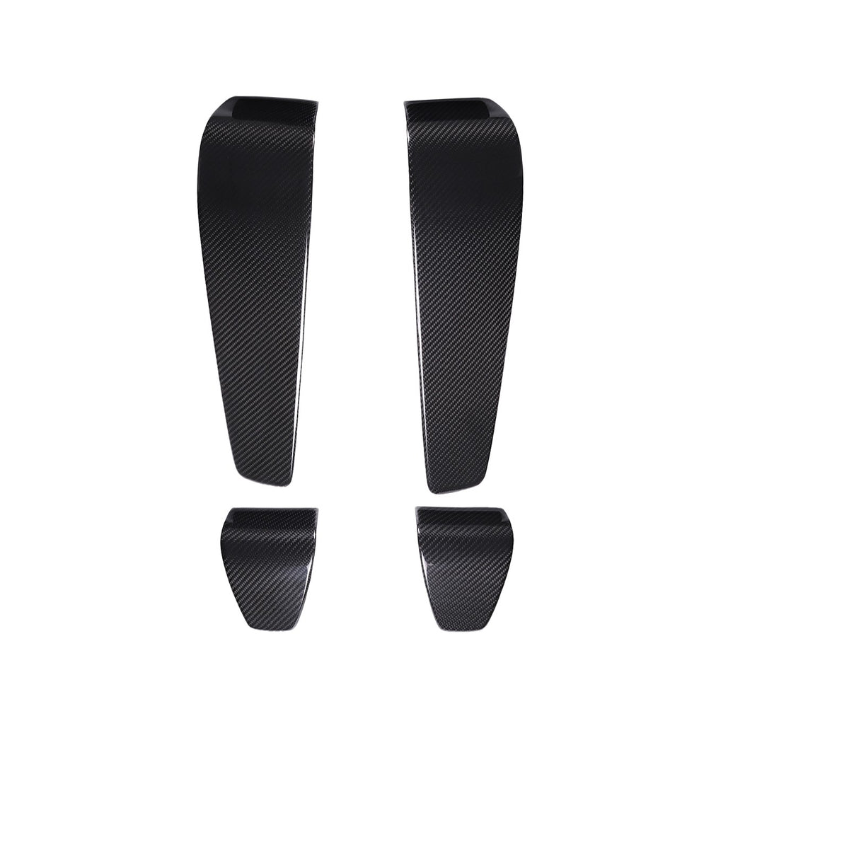 Real Carbon Fiber Seat Back Cover Trim For Porsche Panamera 972 2024+ 4