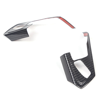 Real Carbon Fiber Steering Wheel Button Trim Cover For Corvette C8 2020-2026 - Variants 1-5 10