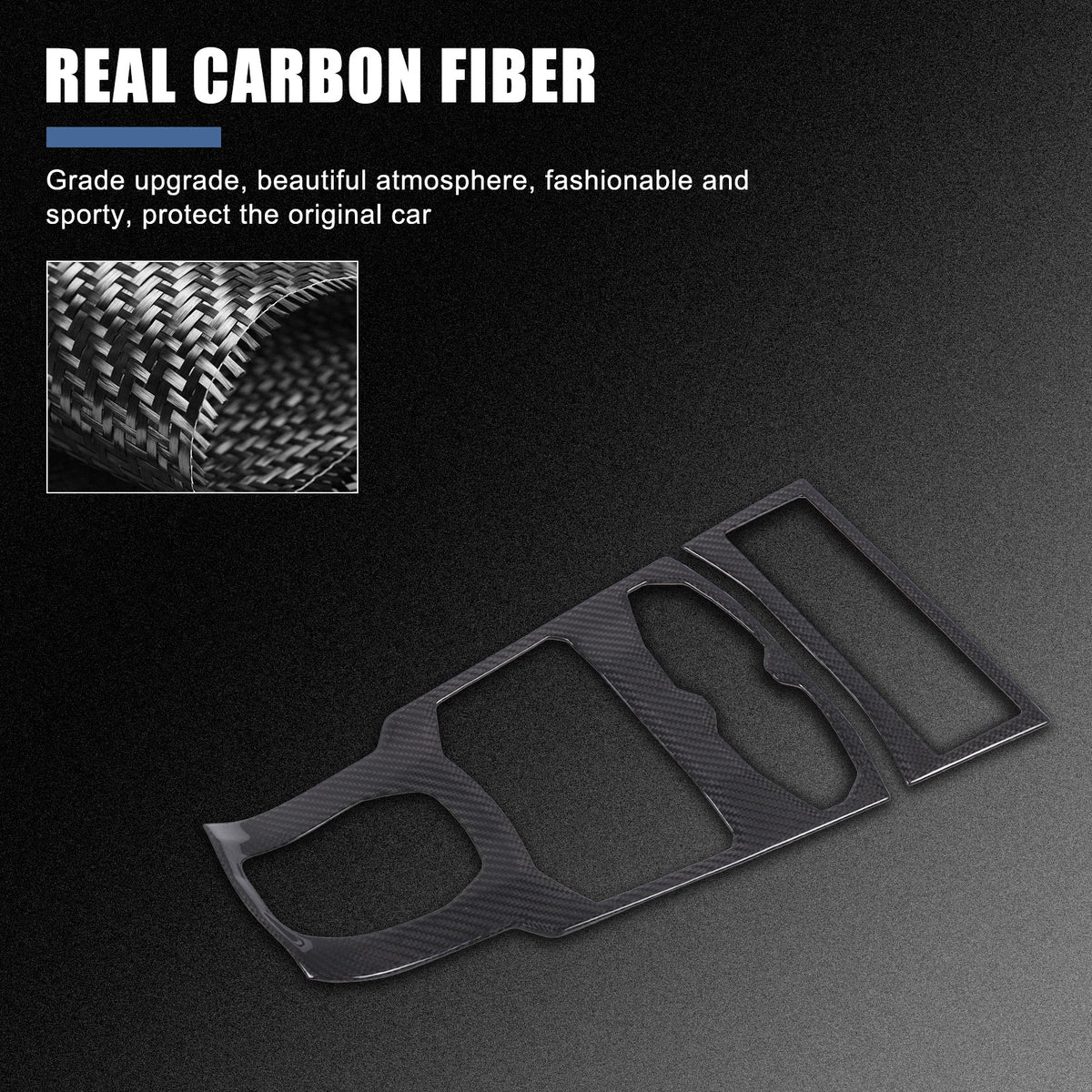 Real Carbon Fiber Center Multi Media Trim For Lamborghini Huracan 580/610 14-18 4