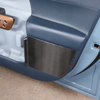 Soft Carbon Fiber Inner Door Anti-Kick Panel Cover Trim For Ford Maverick 2022+ 6